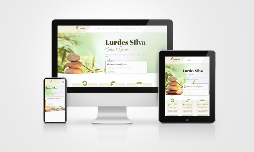 Webdesign und Corporate Design für Lurdes Silva
